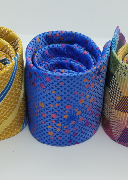 3 samples of bold and bright ties