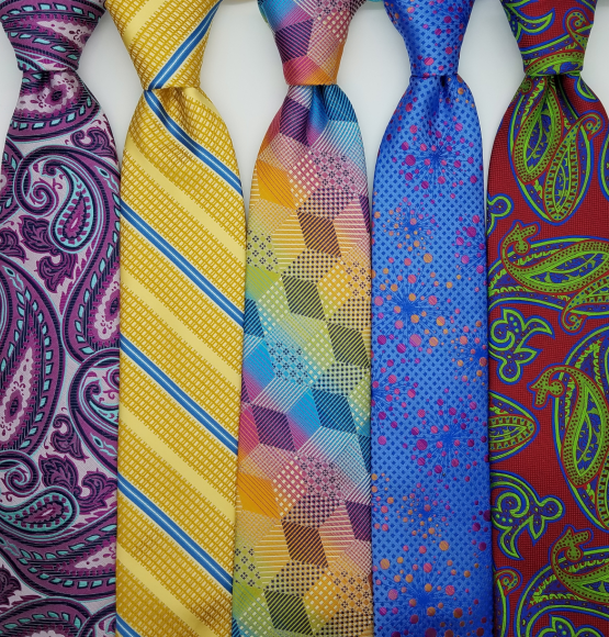 5 bold and bright ties