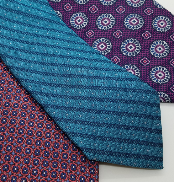 Close up of classic ties