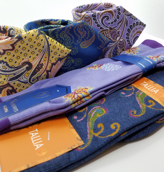 3 ties and 2 socks for the paisley lover