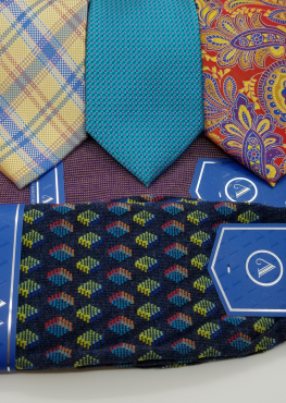 3 ties and 2 socks for the sharp dresser