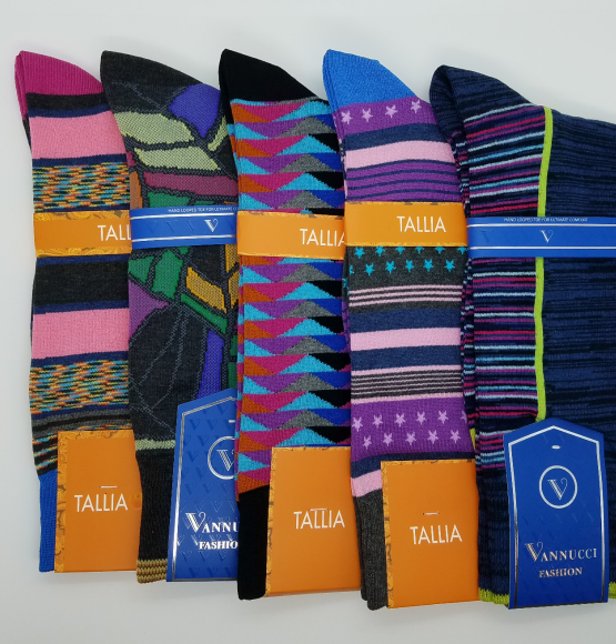 5 pairs of bright colored socks
