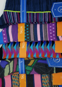 5 bright colored socks