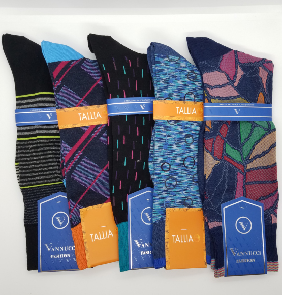 Variety of 5 different pairs of socks